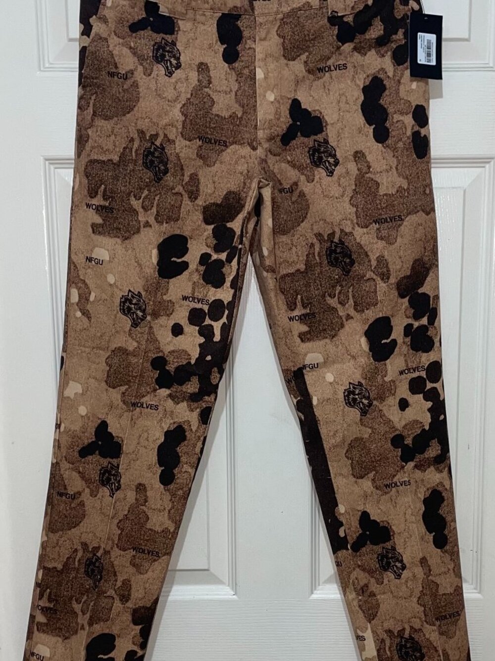 Darc Sport Tan and Black Camouflage Chinos 32/32 Wolves NFGU NWT